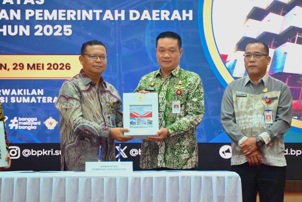 Kembali Menoreh Prestasi. Bupati Humbahas Terima Opini WTP 10 X Bertutut-Turut Dari BPK RI Perwakilan Sumut