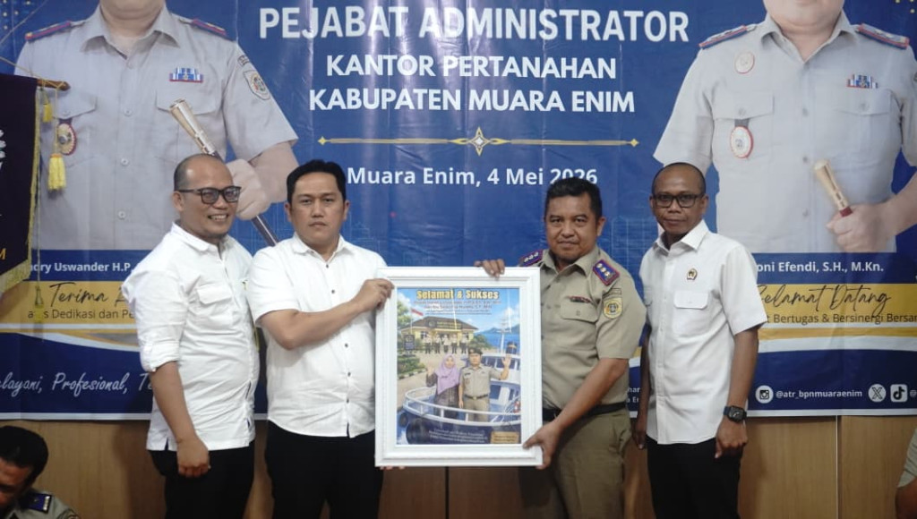Kepemimpinan Baru di Kantor Pertanahan Muara Enim, Kinerja Positif Jadi Modal Awal