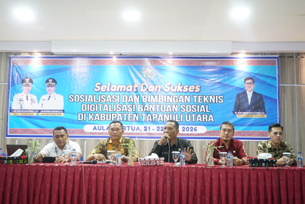 Masuk 42 Daerah Piloting Nasional, Pemkab Taput Gelar Tot Digitalisasi Bantuan Sosial Bagi 510 Agen