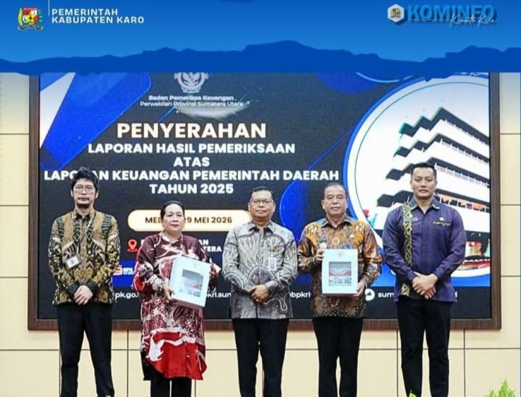 Pemkab Karo Raih Opini Dari BPK RI,Bupati Tegaskan Komitmen Tata Kelola Keuangan yang Transparan dan Akuntabel