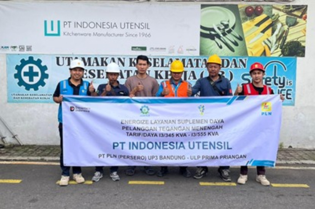 PLN Tambah Daya Listrik PT Indonesia Utensil, Dukung Industri Kitchenware Bandung