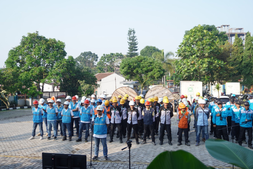 PLN UP3 Sukabumi Gelar Apel Siaga K3 untuk Perkuat Budaya Keselamatan Kerja