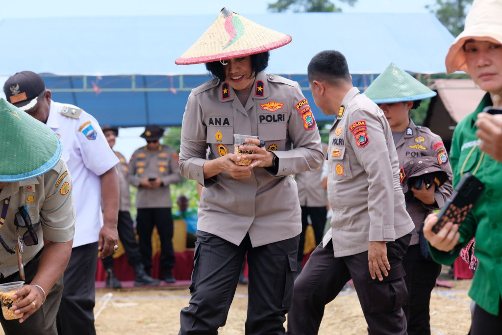 Polda Papua Barat Lakukan Penangkaran Benih Jagung Petani Milenial OAP