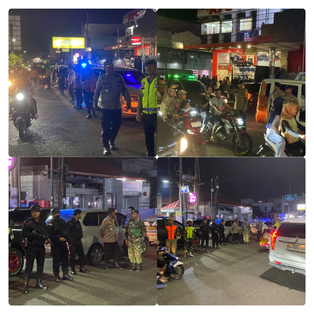 Polres Binjai Gelar Patroli Skala Besar Antisipasi 3C dan Kejahatan Jalanan Pasca Pemadaman Listrik di Sumatera