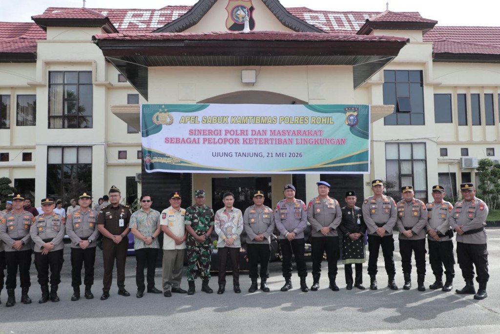 Polres Rokan Hilir Gelar Apel Bersama Sabuk Kamtibmas 2026, Perkuat Sinergi dan Benteng Keamanan Daerah