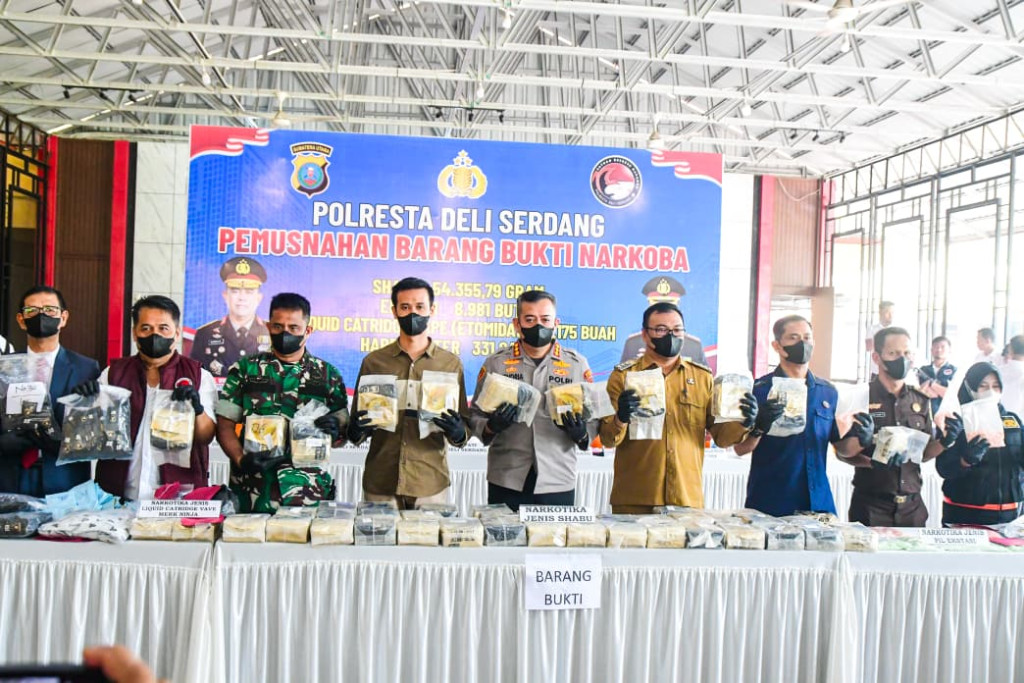 Polresta Deliserdang Mengungkap 89 Kg Sabu Sepanjang Tahun 2026