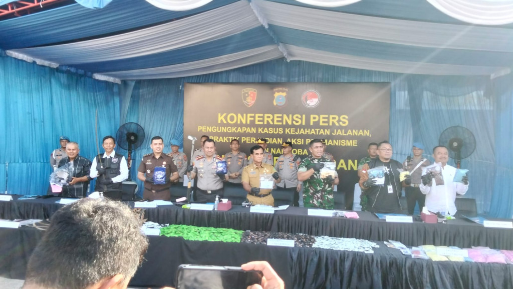 Polrestabes Medan Ungkap Kasus Narkoba dan Pelaku Kejahatan Jalanan
