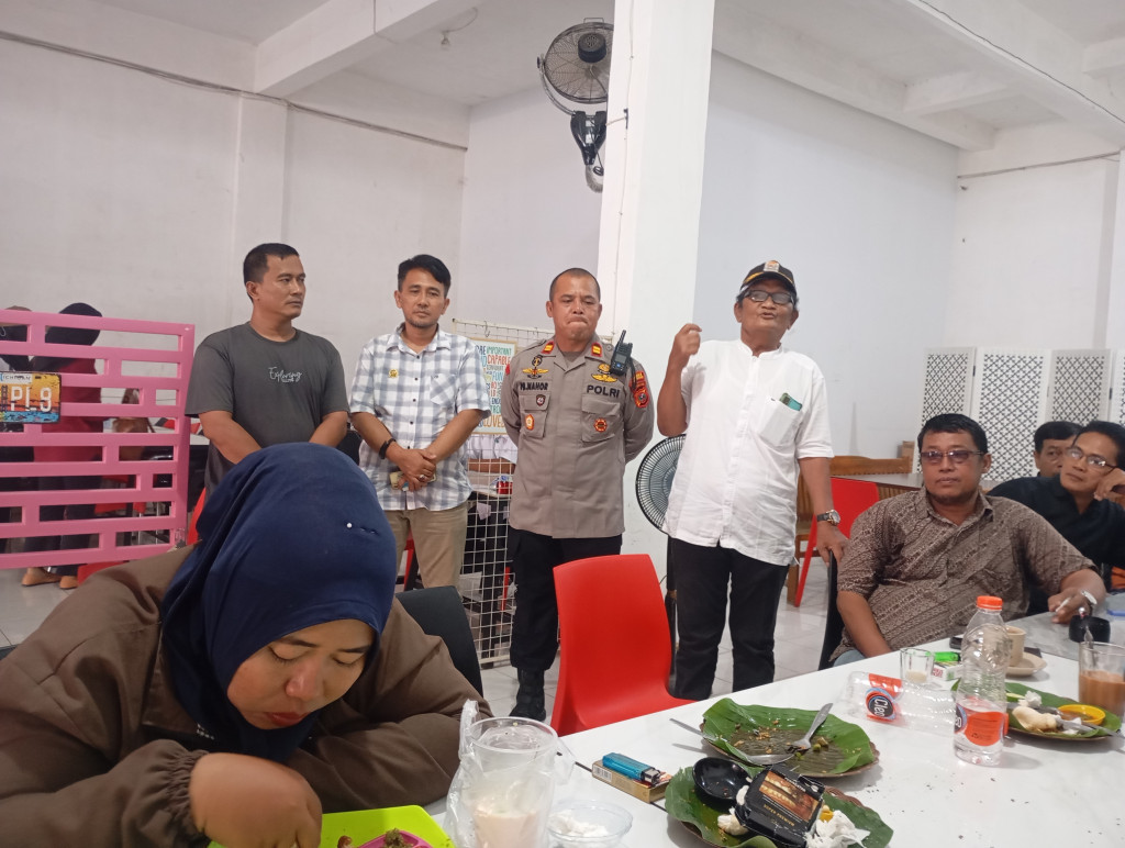 Polsek Bandar Huluan Temu Rama Degan Perasatuan Wartawan Simalungun (PWS)