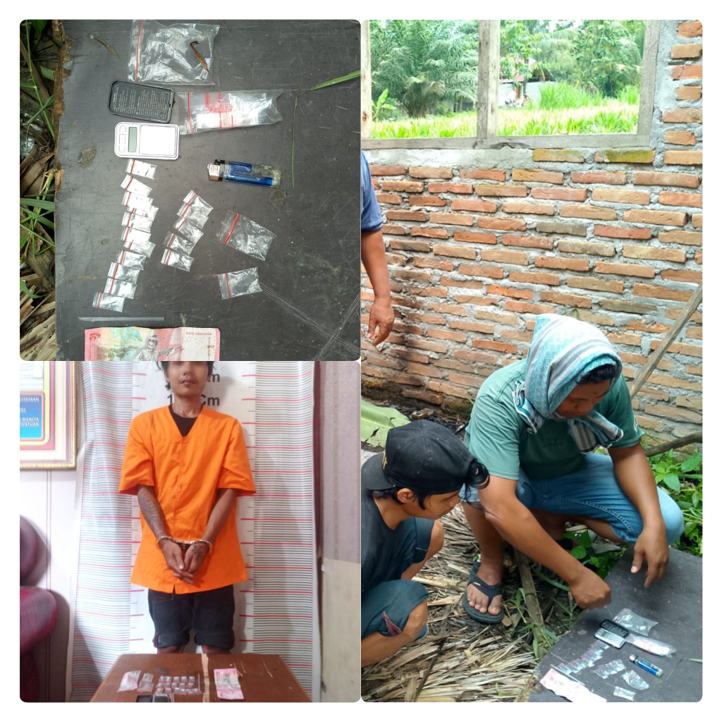 Polsek Secanggang Gagalkan Dugaan Transaksi Sabu Di Rumah Kosong, Seorang Pria Diamankan