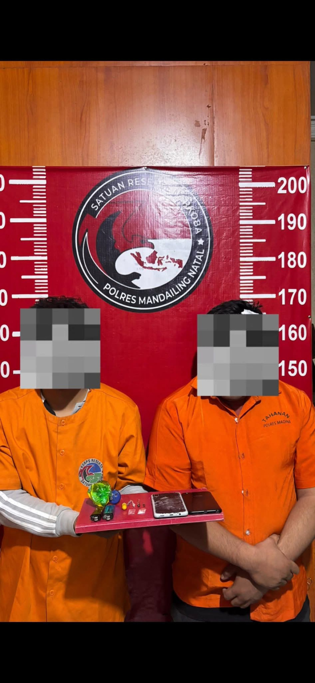 Satres Narkoba Polres Madina Ringkus 2 Pria Pesta Sabu di Panyabungan Tonga