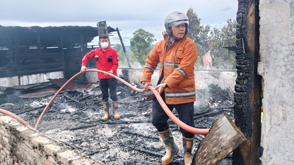 Satu Rumah Terbakar di Parbuluan IV Dairi