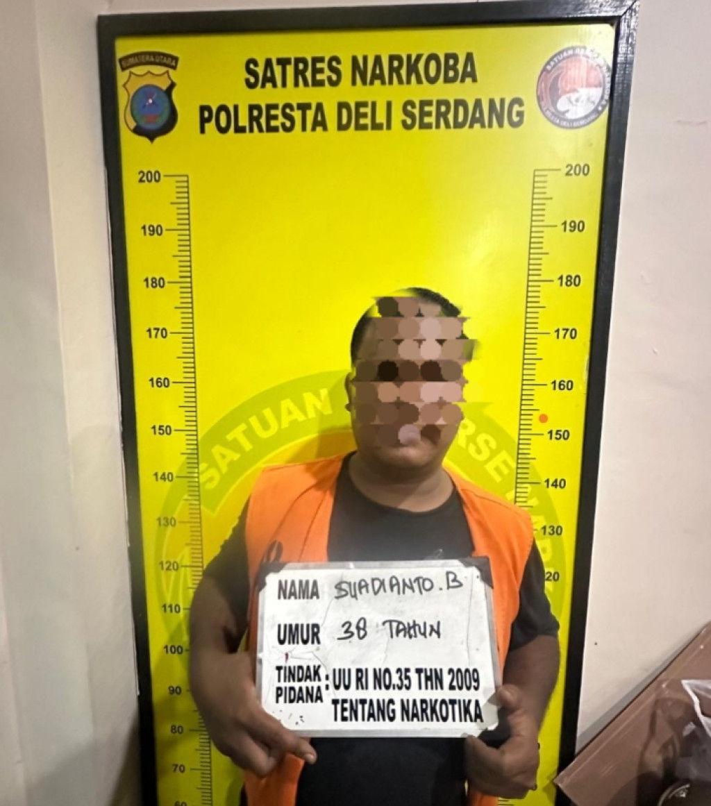 Ungkap Kasus Narkoba, Pelaku dengan Paket Sabu di Amankan Satnarkoba Polresta Deli Serdang