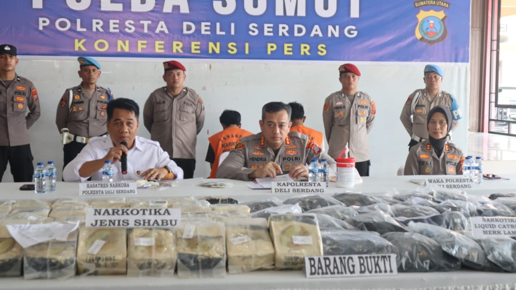Ungkap Sindikat Narkoba Jaringan Internasional, Polresta Deli Serdang Banjir Apresiasi