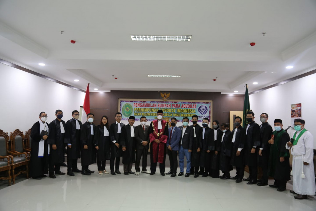 47 Orang Ikuti Pengambilan Sumpah Advokat PERADI di Banjarmasin