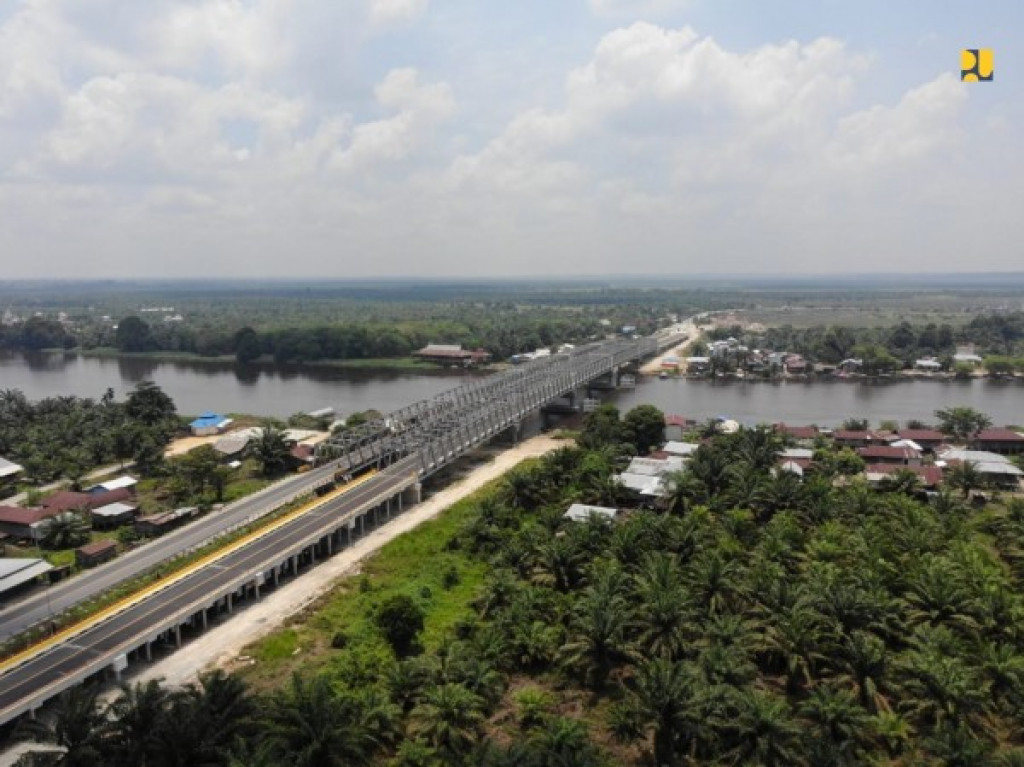 PUPR Rampungkan Pembangunan Duplikasi Jembatan Nilo Riau