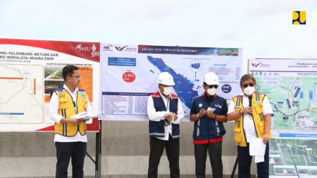 PUPR Terus Kebut Proyek Konstruksi Ruas Tol Trans Sumatera di Wilayah Sumsel
