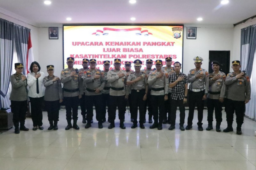 29 tahun Mengabdi, Kasat Intelkam Polrestabes Medan Dihadiahi Pangkat Kombes