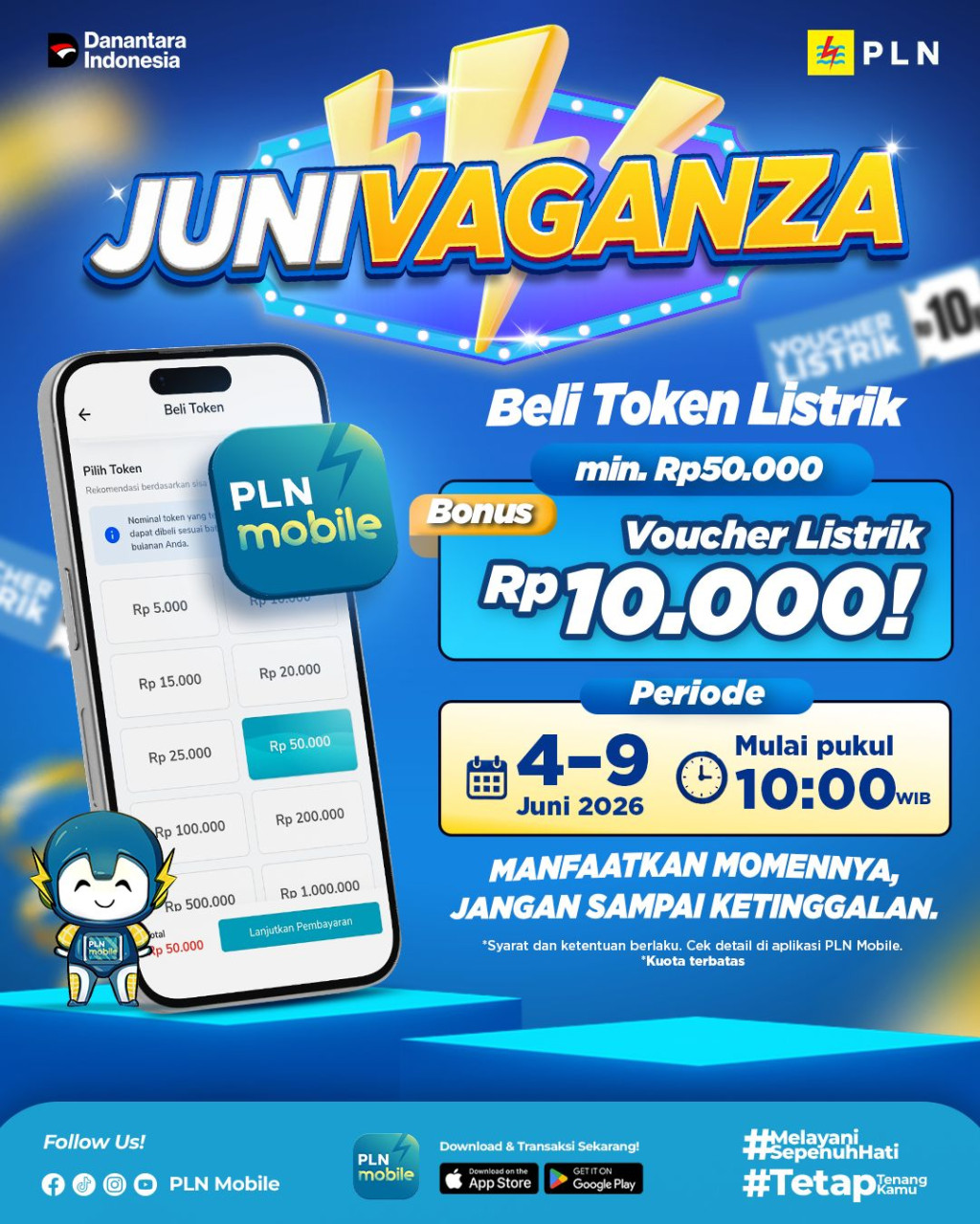 Beli Token Listrik di PLN Mobile, Nikmati Kesempatan Meraih Voucher Listrik
