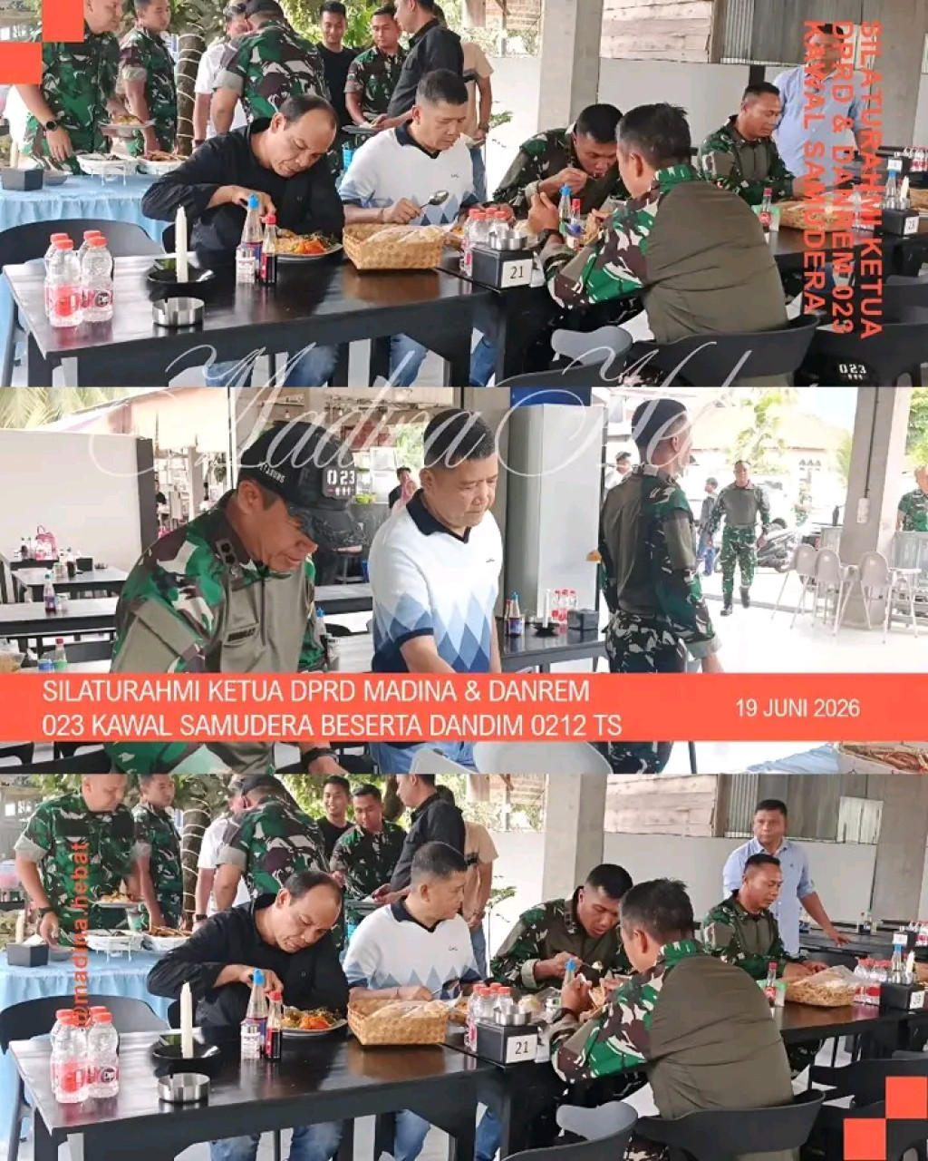 Danrem 023 Bersilaturrahmi dengan Ketua DPRD Madina