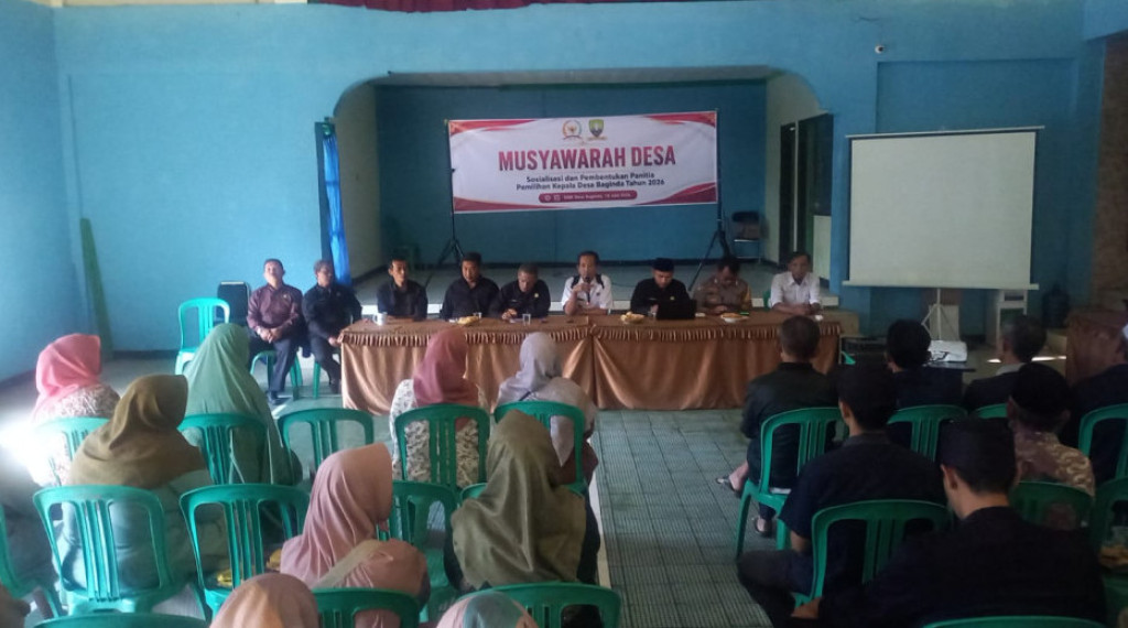 Desa Baginda Gelar Musyawarah Desa Sosialisasi dan Pembentukan Panitia Pemilihan Kepala Desa Tahun 2026