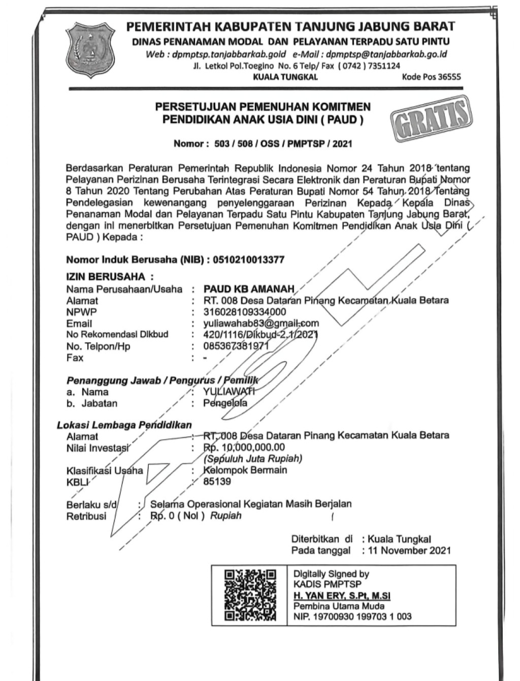 Dugaan Penggantian Ketua Yayasan PAUD Amanah Secara Sepihak Memanas, Pemilik Klaim Haknya Diabaikan