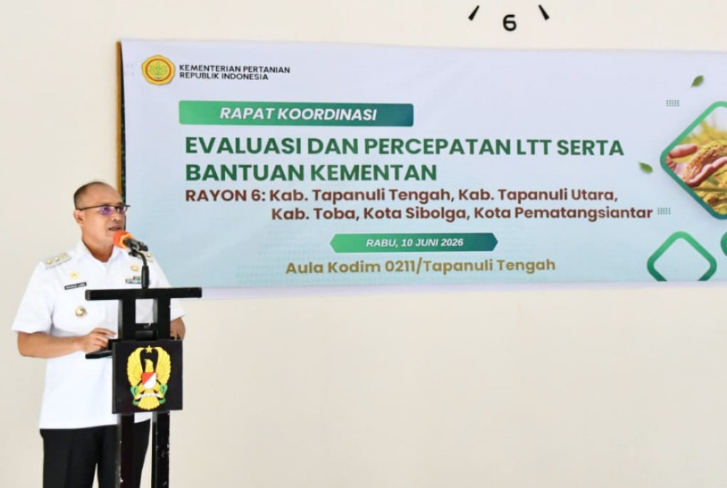 Dukung Swasembada Pangan, Wakil Bupati Tapteng Buka Rakor Percepatan LTT Rayon