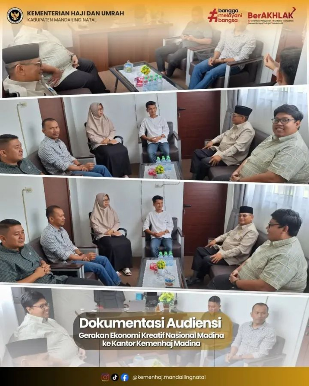 GEKRAFS Madina Gelar Audensi dengan Kementerian Haji dan Umrah di Panyabungan