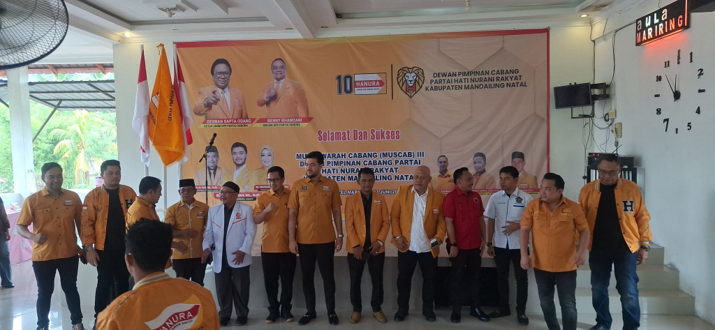 Herman Nasution Nahkodai Hanura Mandailing Natal Periode 2025-2030