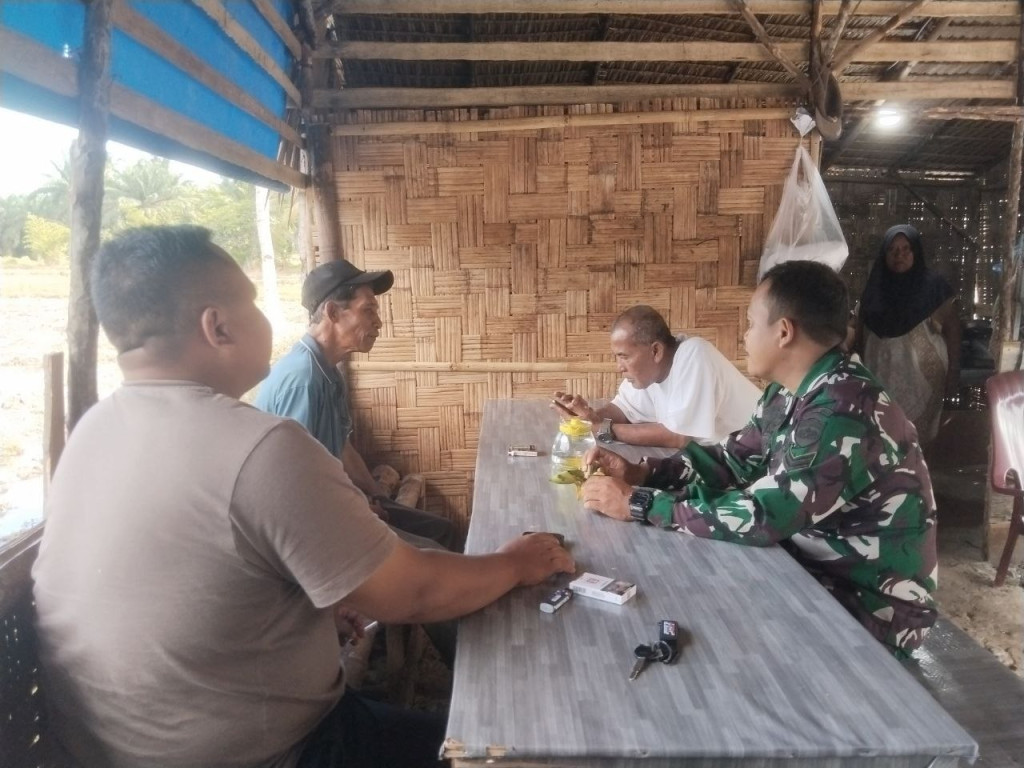Jaga Keharmonisan dan Berbagi Pengetahuan Pertanian, Babinsa Koramil 0203-15/Pangkalan Susu Pererat Kedekatan dengan Petani