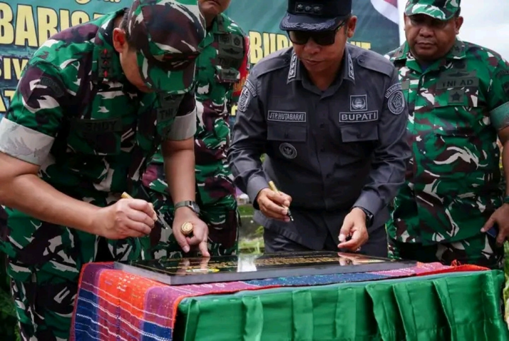 JTP Menyambut Kedatangan Pangdam I-BB di Taput