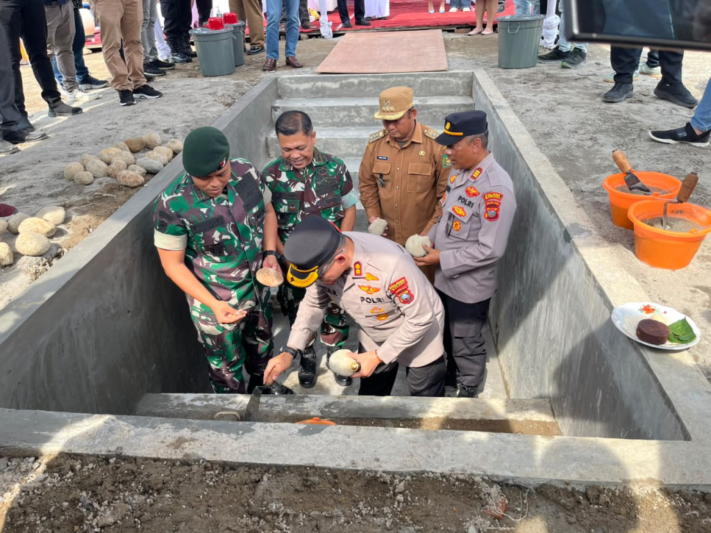 Kapolres Binjai Dukung Iklim Investasi, Hadiri Peletakan Batu Pertama PT Natural Tirta Segar