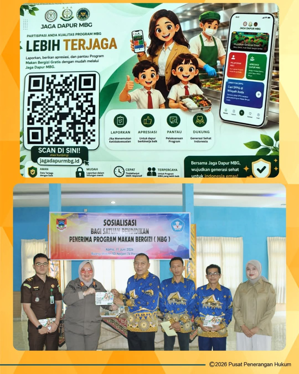 Kejari Pagar Alam Sosialisasikan Jaga Dapur MBG, Libatkan 205 Kepala Sekolah se-Kota Pagar Alam