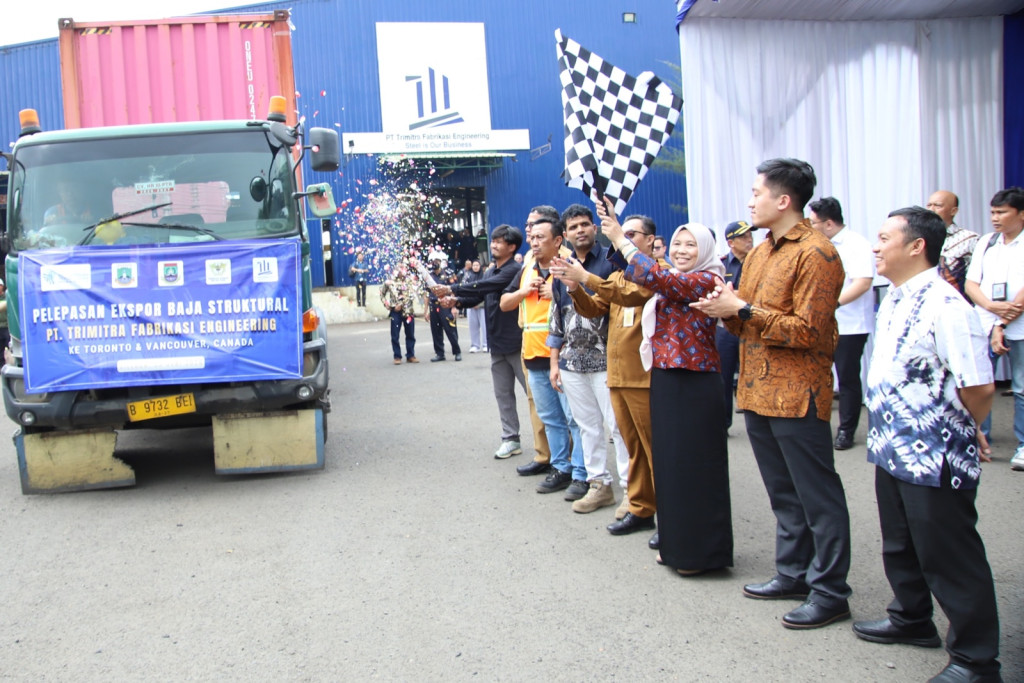 Kemendag Lepas Ekspor Baja Struktural PT TFE ke Kanada Senilai Rp3,85 Miliar