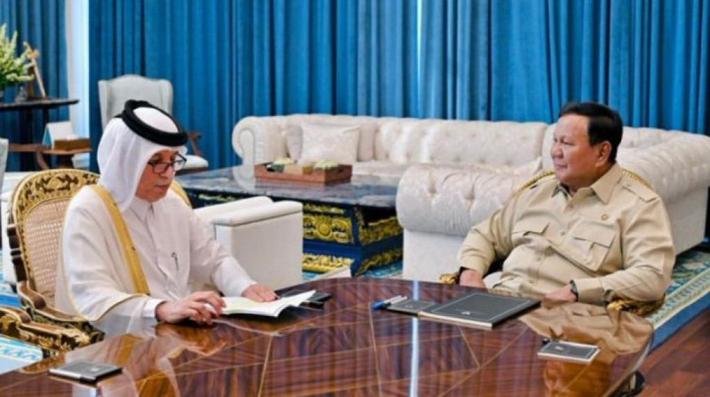 Menlu Qatar Temui Prabowo di Istana, Bahas Investasi Rp70,8 Triliun