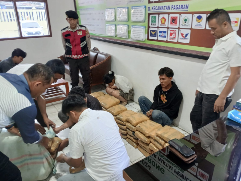 Mobil Avanza Pengangkut Ganja 112 Paket  Tabrakan Dengan Truk  di Kecamatan Siborongborong  Satres Narkotika Taput