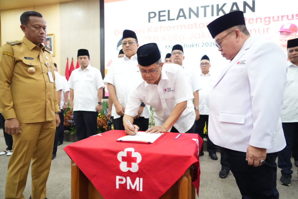 Munjirin Saksikan Pelantikan Pengurus PMI Jakarta Timur 2026–2031, Siap Perkuat Layanan Kemanusiaan