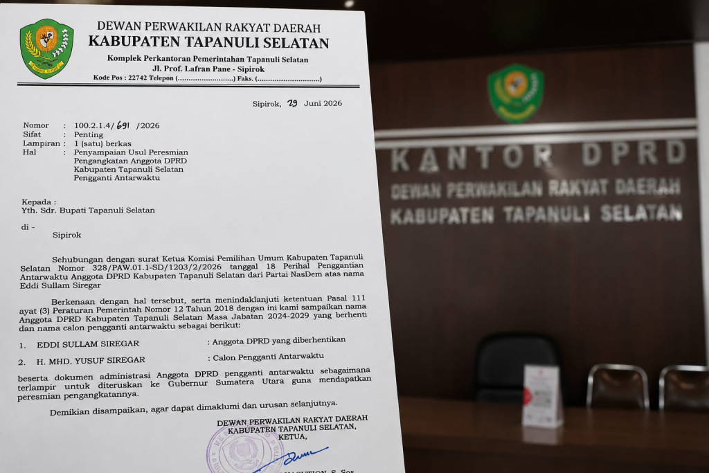 PAW Anggota DPRD Tapanuli Selatan Bergerak, Kini Giliran Pemkab Tindak Lanjuti