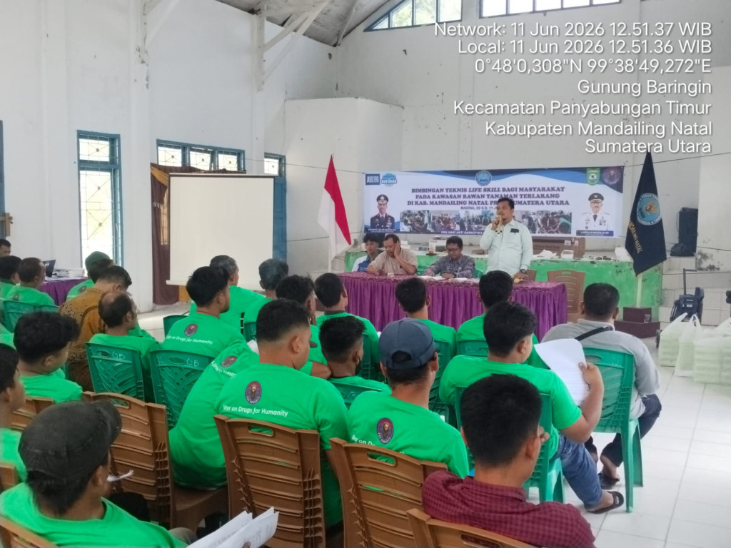 Pemkab Madina Tutup Kegiatan Life Skill Kepada Peserta Pelatihan yang Digelar BNN RI