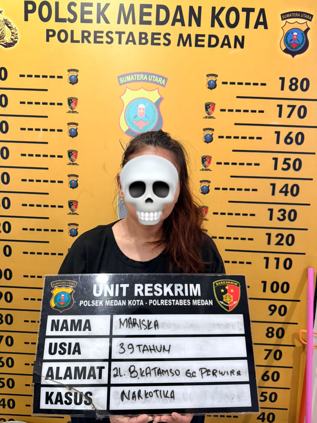 Polsek Medan Kota Kembali Gempur Sarang Narkoba di Gang Nasional, Seorang Perempuan Diamankan