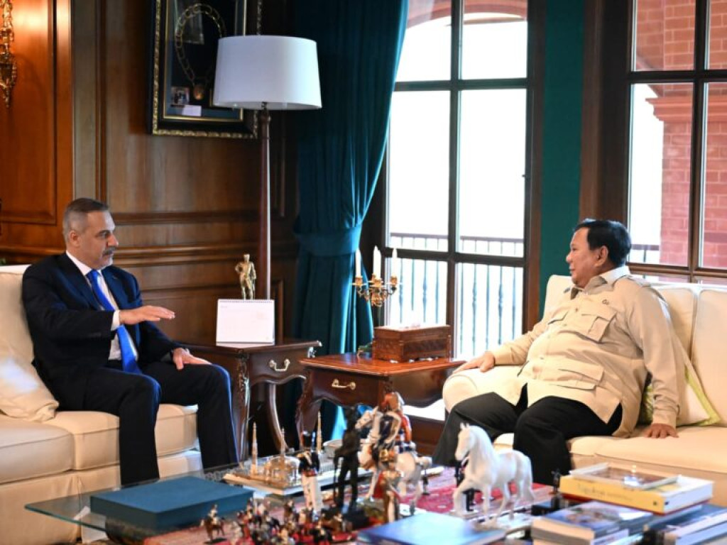 Prabowo Terima Menlu Türkiye Hakan Fidan di Hambalang, Bahas Palestina hingga Stabilitas Timur Tengah