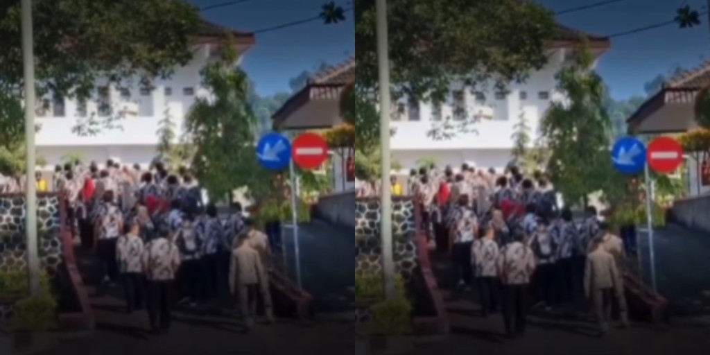 Ratusan Perangkat Desa Geruduk Kantor Camat Selogiri, Diduga Gegara Pimpinan Suka Permalukan Bawahan di Depan Umum