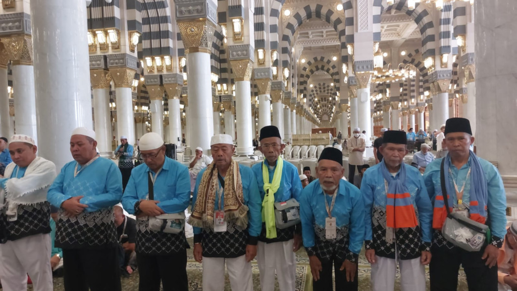 Raudhah Masjid Nabawi Sambut 210 Jamaah Haji Kloter 29 Kertajati