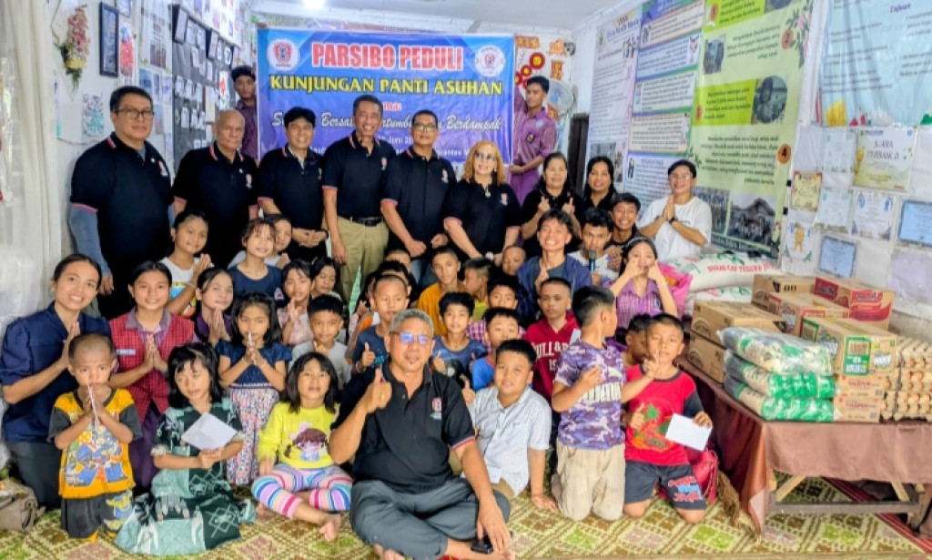 Sambut Rakernas ke-3, Parsibo Gelar Aksi Peduli Kasih di LKSA Cinta Kasih Medan
