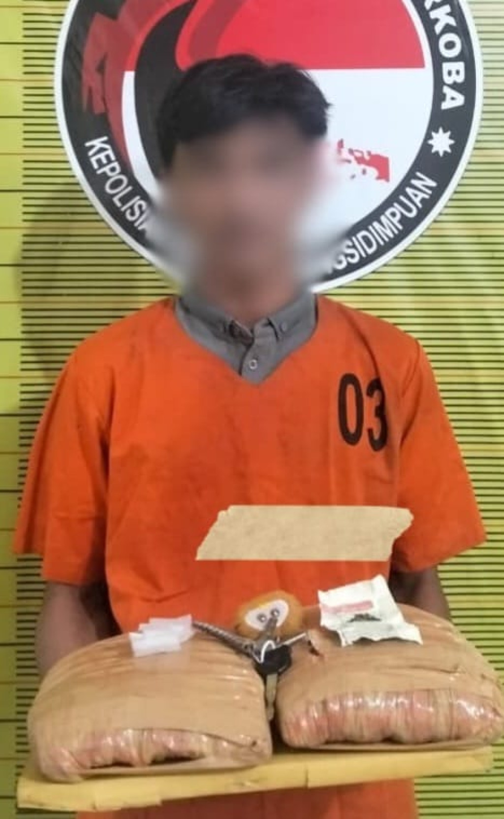 Satresnarkoba Polres Padangsidimpuan Tangkap Pemuda, Sita 2 Kilogram Ganja