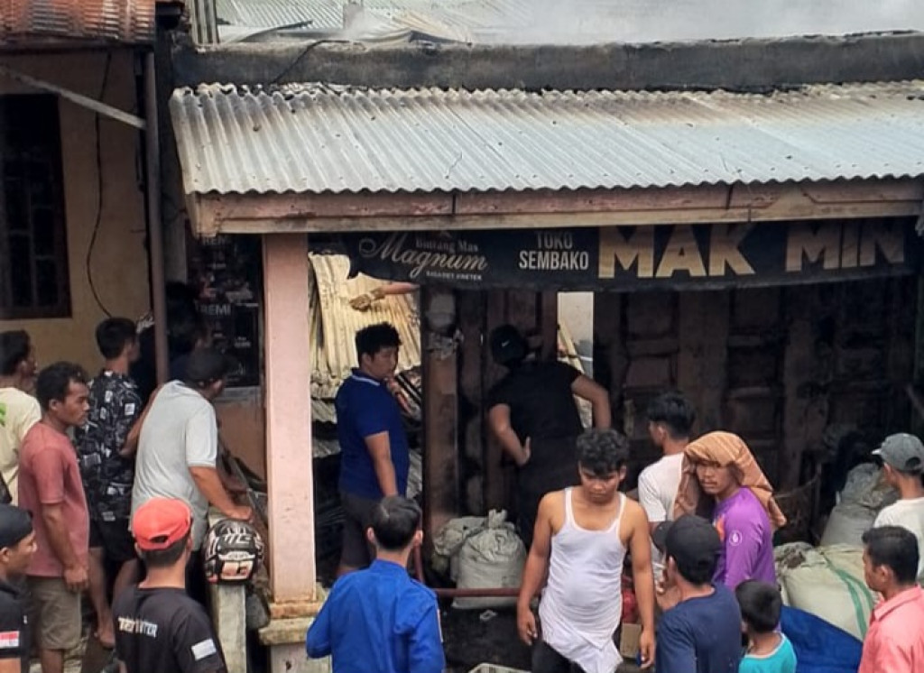 Satu Rumah Terbakar di Batangari Dairi