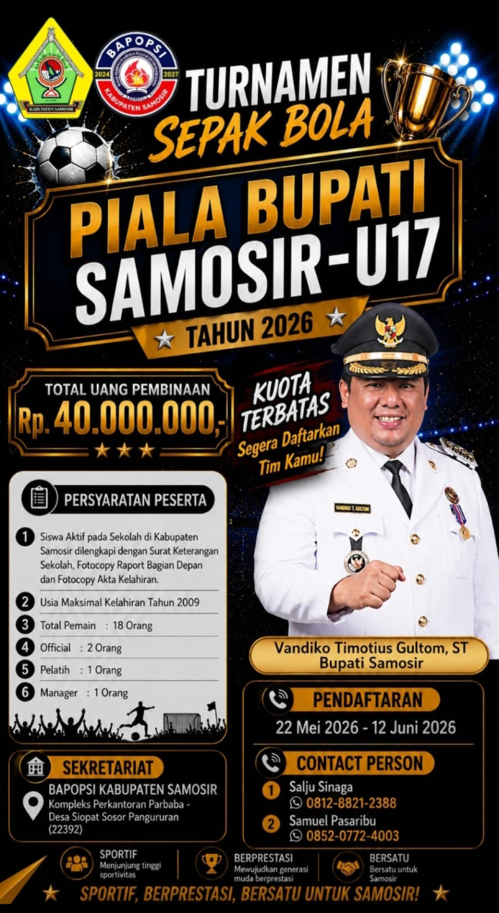 SMAN 1 Simanindo Libas Porohan FC Dengan 4 Gol Tanpa Balas