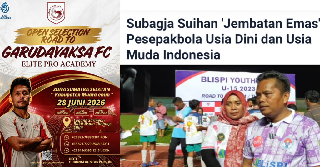Tanjung Enim Jadi Pusat Pencarian Bakat, Pemain Muda Sumsel Berpeluang Masuk Akademi Elite dan Timnas