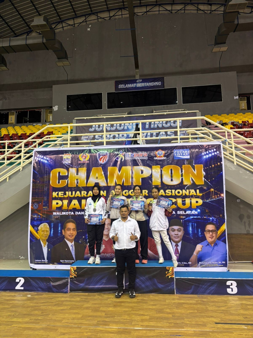 Tim Anggar Jambi Raih Empat Medali Perunggu di Kejurnas Piala RDPS Cup 2026 Palembang