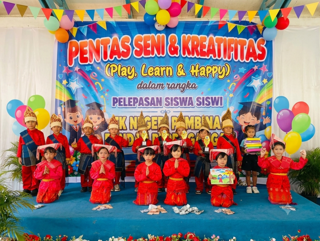 TK Negeri Pembina Perdagangan Perpisahan dan Pentas Kreatifvitas, Bermain belajar dan bahagia
