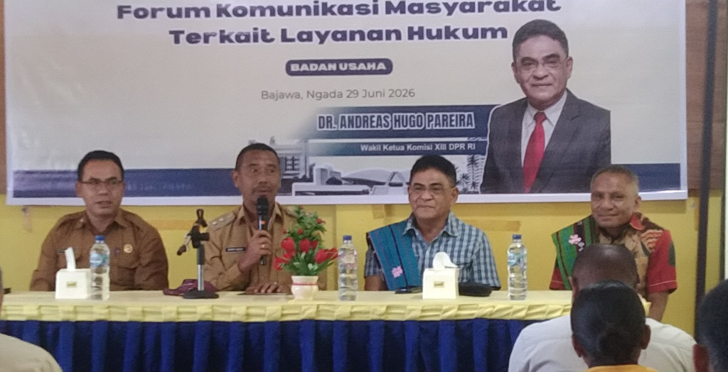 Wabup Berni Dhey: Legalitas Kunci Kemajuan Usaha, Forum Layanan Hukum Jadi Momentum Bangun Iklim Investasi di Ngada